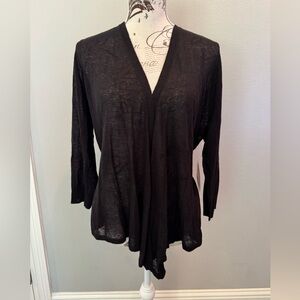 NWT Chico’s Black Open Front Cardigan